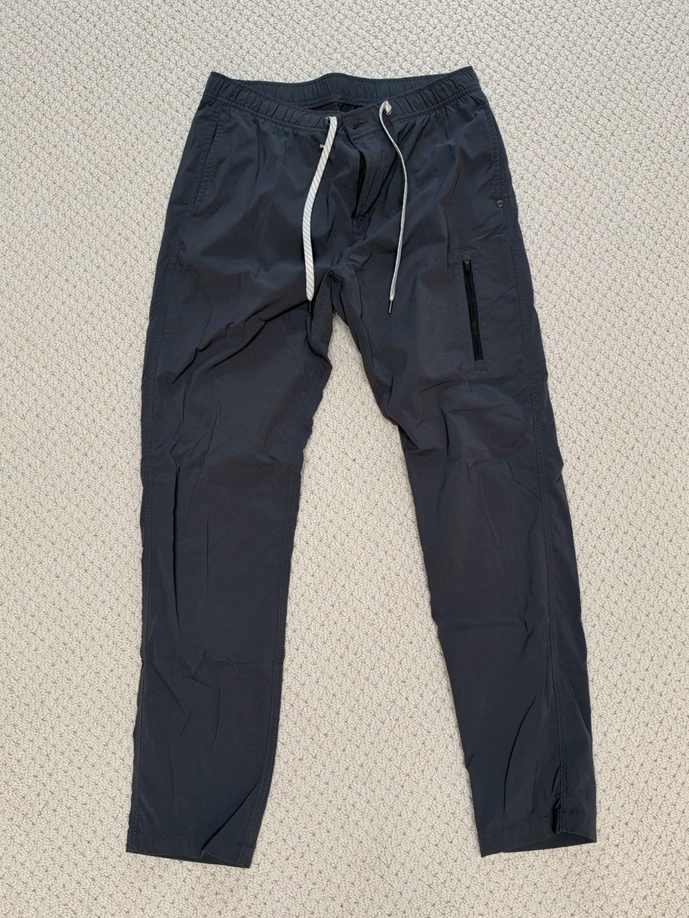 Vuori Dark Gray Performance Pants with Drawstring Waist